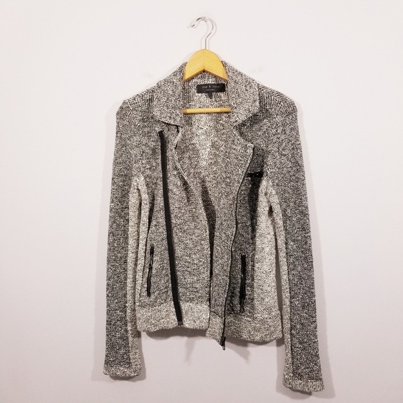 rag & bone Jackets & Blazers - Rag & bone Knitted Zip Up Jacket